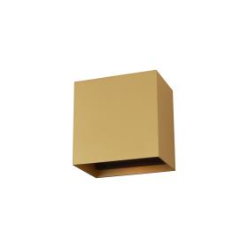 M9228  Davos Square Wall Lamp Dimmable 20W LED 3000K IP54 Gold/Black